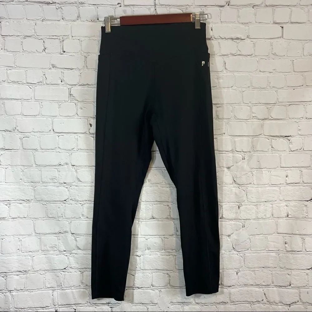 Victoria’s Secret Pink Black Workout leggings phone pockets size medium